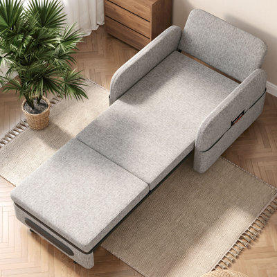 Adjustable Backrest With Hidden Storage Retractable Sofa Bed