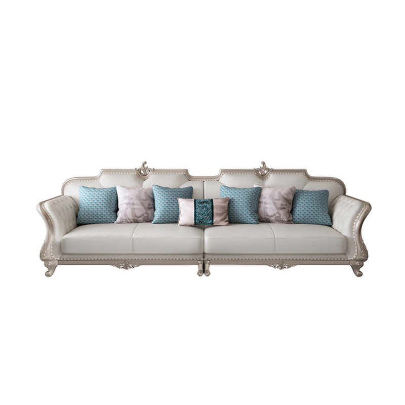141.7'' Leather Sofa
