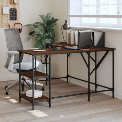 Aadvika L-Shaped Metal Base Writing Desk