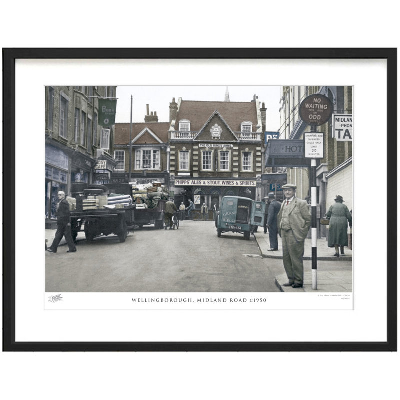Wellingborough, Midland Road C1950 - Single Picture Frame Print, 45cm H x 60cm W x 2.3cm D