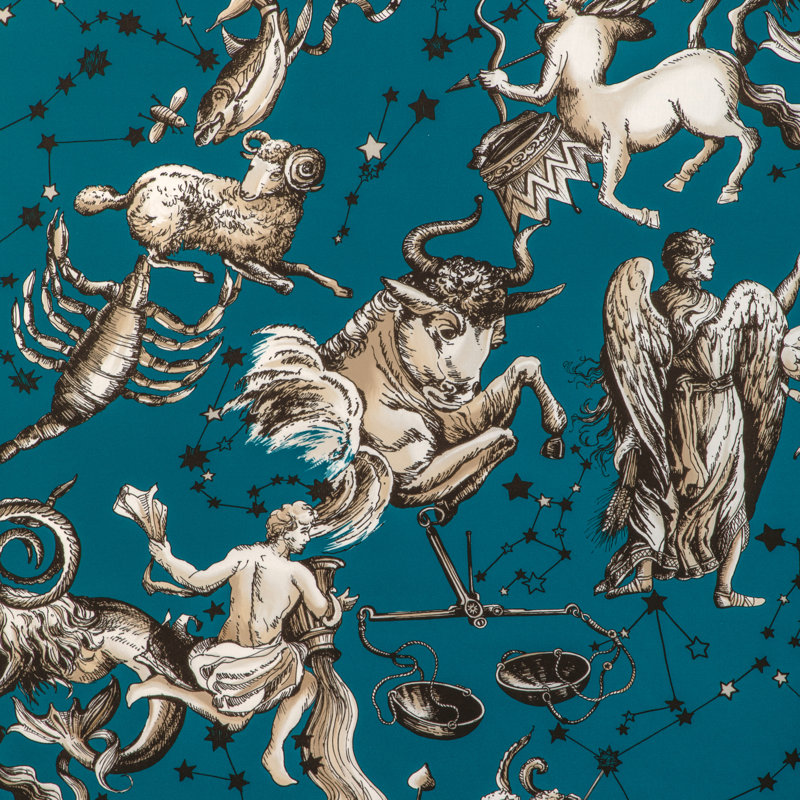 Cosmique Print, Teal