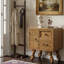 Table de chevet rétro en bois massif avec 2 tiroirs et armoire, table de bout antique pour chambre à coucher ou salon