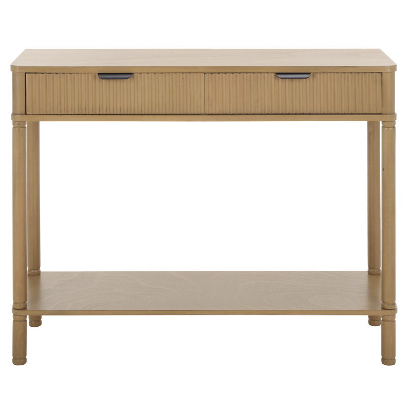 Console 2 tiroirs Remo, Brun