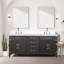 Meuble-lavabo double avec comptoir