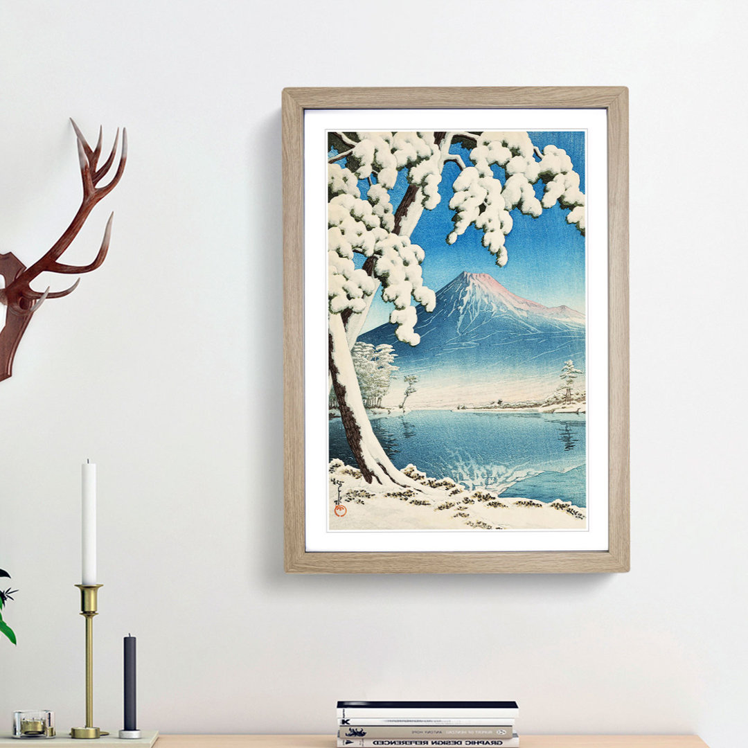 Snowfall on Mount Fuji by Tsuchiya Koitsu - Picture Frame Painting Print