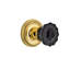 Rope Rosette with Crystal Black Door Knob-1147566154-1147566146