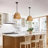 Jax 1 - Light 15"W x 12.2"H Woven Rattan Dome Pendant Light with Modern Farmhouse