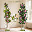  Figuier artificiel figuier avec fleurs de magnolia Real Touch-304788998-304789000