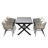 Discover Unmatched Flexibility In Alfresco Dining With Six Creatively Arranged Chairs Made Of Polyester Woven Tape And A Table That Expands From 62.9 To 82.6 Inches To Suit Any Occasion.