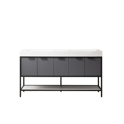 Avonmore 59.8'' Double Bathroom Vanity with Granite Top