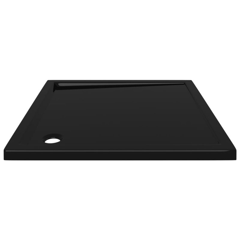 Jamieson Plastic Shower Tray, 4cm H x 80cm W x 80cm D, Corner, Black