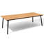 Table de salle à manger de patio avec trou pour parasol et structure en aluminium-417561110-459770166