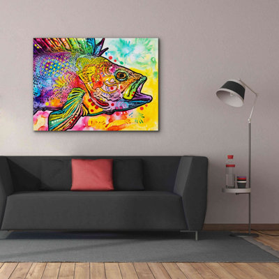 «Fish» par Dean Russo, art mural sur toile