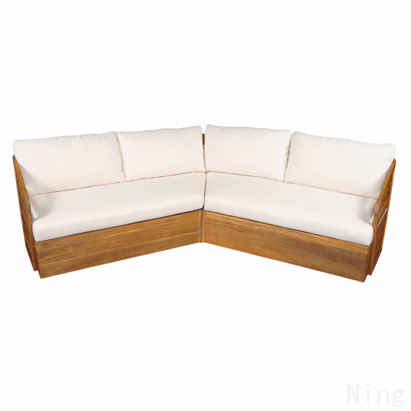 Ensemble de canapé Royal Acacia Patio V, beige