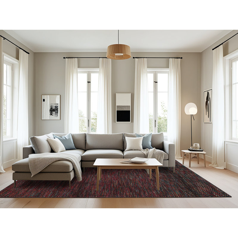 Abstract Indoor Rug, Rectangle 8' x 12'