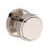 Vashon Half Dummy Knob with Recessed Round Rose in Lifetime (PVD) Satin Brass