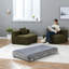 Canapé modulaire en chenille vert modulaire à compression pour la maison