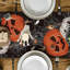 Chemin de table d'Halloween, décoration de table en toile d'araignée et citrouille noire, chemin de table de salle à manger saisonnier Spooky pour la cuisine, la salle à manger, la fête et la décoration intérieure