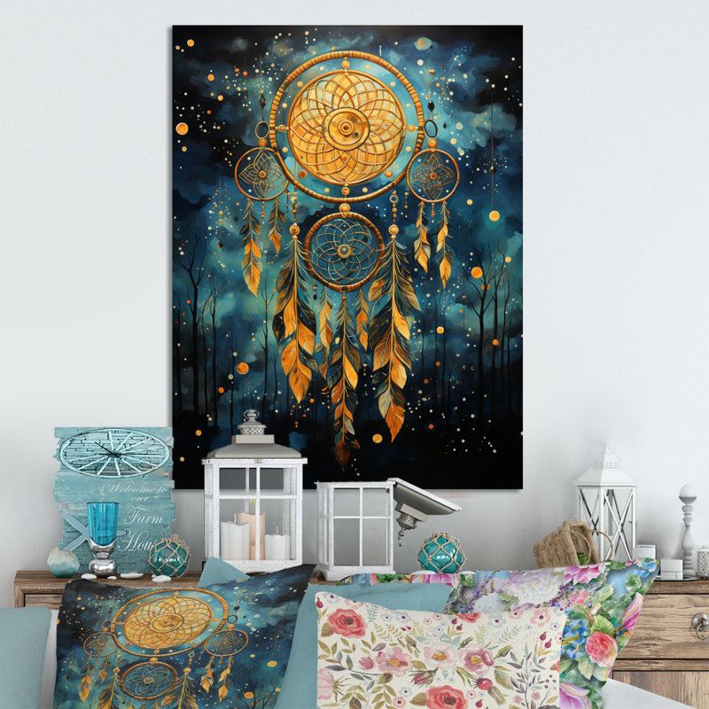 «Dream Catcher», impression d'art mural en métal, H 20 po x l 12 po x P 1 po