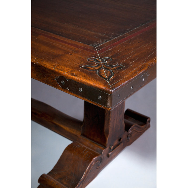 Prieure Solid Wood Base Dining Table, 43.31" W x 131.65" L