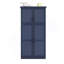 Armoire de cuisine autoportante 35,5 x 17,6 x 70,9 pouces, grande armoire de rangement avec 4 portes, 2 tablettes de porte, 8 plateaux coulissants et tablette réglable pour la salle à manger, bleu-866364528