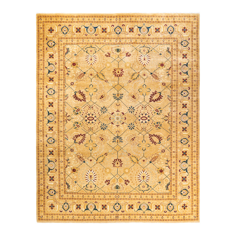 Classic One-of-a-Kind 9' 1" X 11' 9" Hand Knotted Area Rug