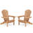 Set of 2 Wooden Adirondack Chairs, Pre-Assembled, Weather-Resistant for Firepit & Patiol-1752396876