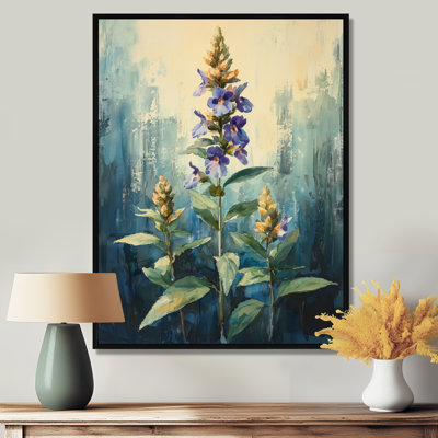 Herbal Serenity in Green Pastels Impressionist II - Herbs, art mural