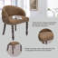 Ensemble de 4 chaises de salle à manger en bois massif Modern Leisure-716281928