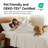 Southshore Fine Linens Southshore Essentials 4-Piece Sheet Set in Bone, Double-Brushed Microfiber Bedding with 14-Inch Deep Pocket, 1 Fitted Sheet, 1 Flat Sheet and 2 Pillowcases, King-40314994-40314992
