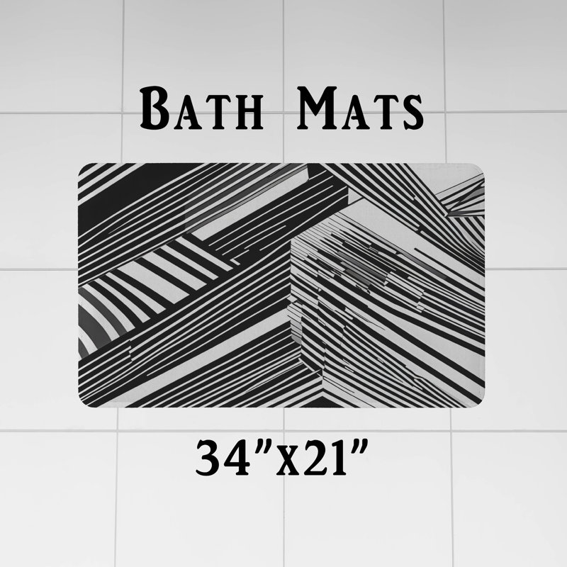 Rideau de douche abstrait Xhensila, 83 po x 70 po