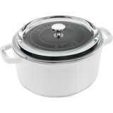 Cast Iron 4.02-Qt Round Cocotte With Glass Lid