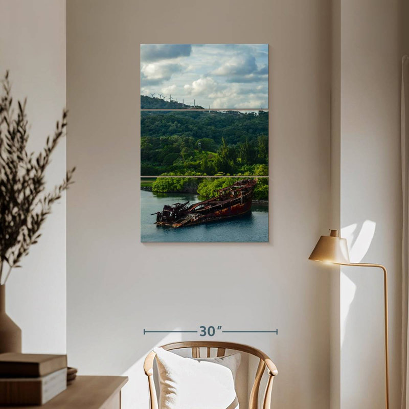 Mehar Honduras Shipwreck, 57" H x 36" W