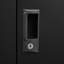 Armoire de rangement noire, séparateurs à hauteur réglable, poignées verrouillables, porte à ressort en métal exquis-1710004836