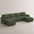 U Shaped Sofa Couch Wide Storage Sofa Livingroom Modular Sofa Sectional Couch-1238568548
