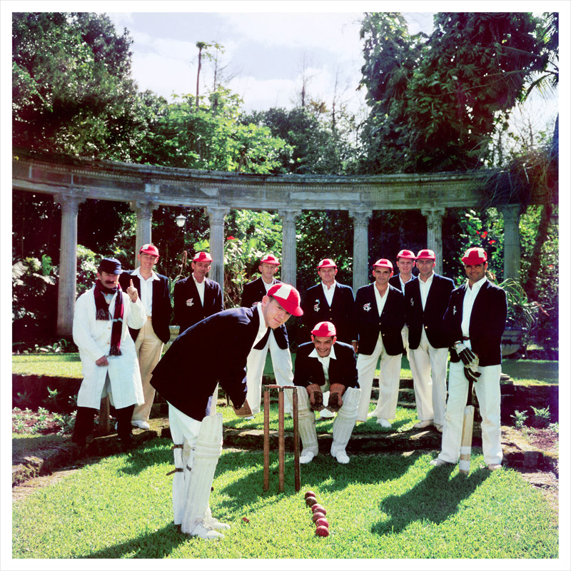 Dapper Cricketers Print by Slim Aarons, Unframed, 45" H x 45" W x 0.1" D