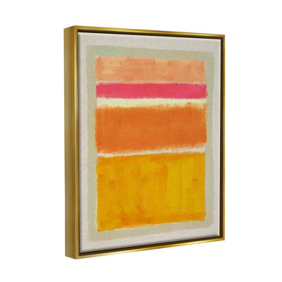 Arrangement giclée à rayures orange variées par Victoria Barnes