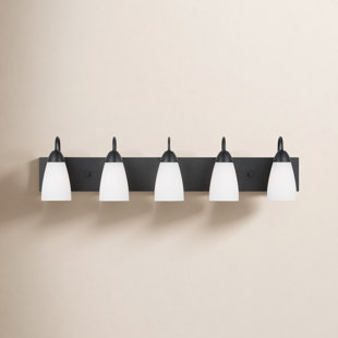 5 Light Frosted Dimmable Vanity Light