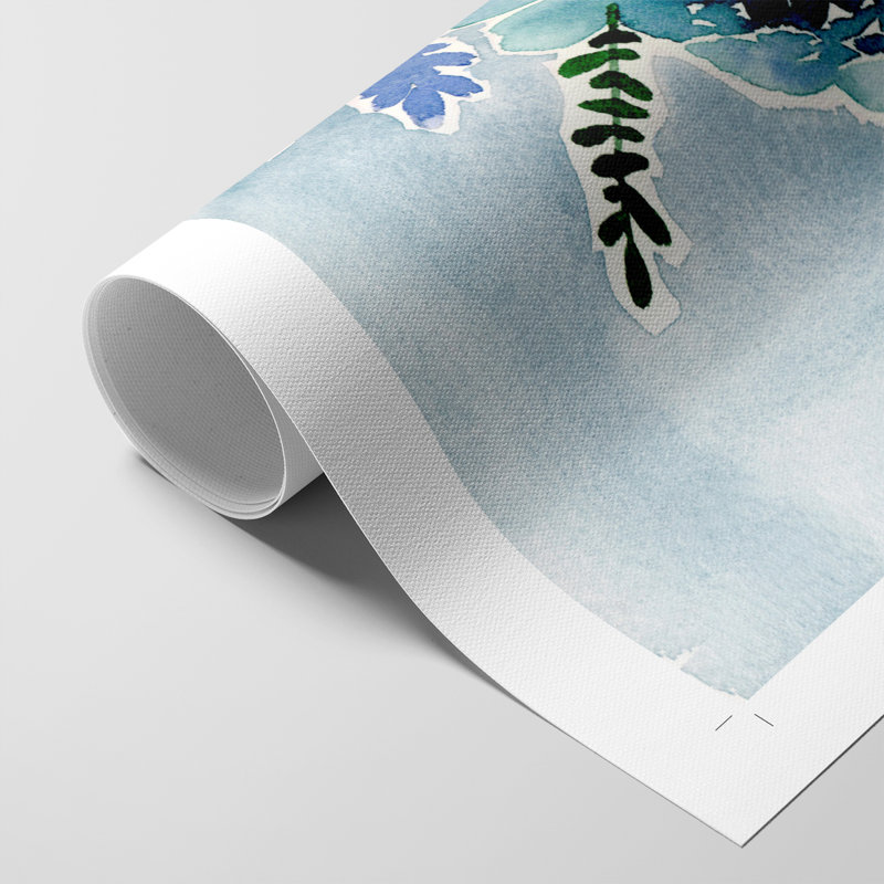 Bouquet bleu I - impression sur toile seulement - NON CADRE, H 18 po x l 12 po