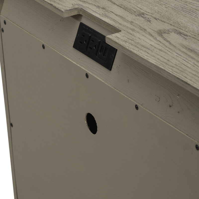 Drelan Nightstand W/ Charging Station