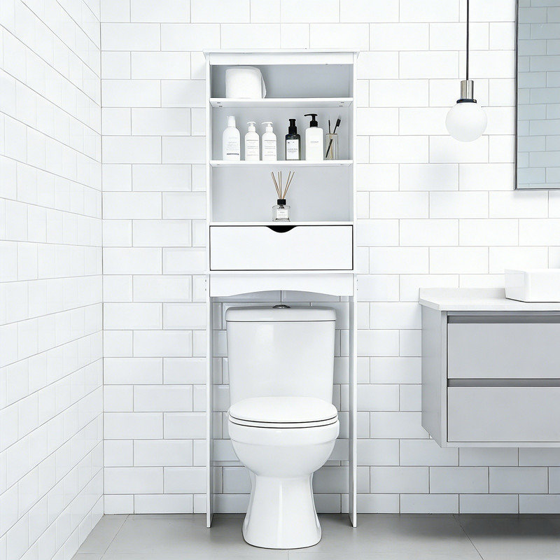 Wall Mounted Optional Over The Toilet Storage