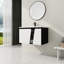 Meuble-lavabo mural moderne avec lavabo en céramique-209024229