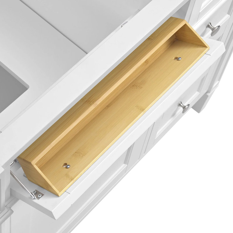 Brittany 84'' W Double Vanity, White Zeus