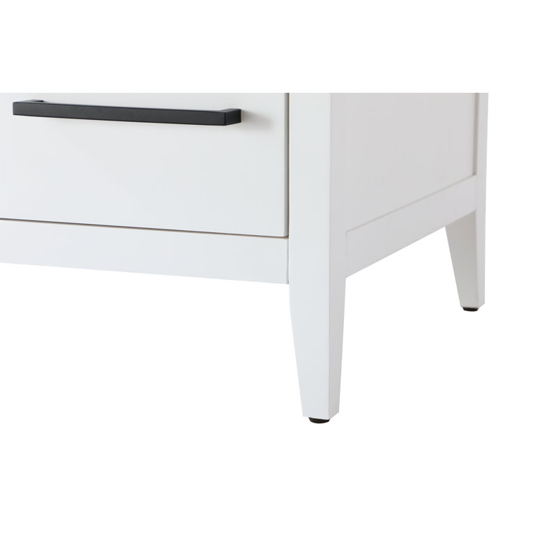 36 Inch Single Bathroom Vanity, White