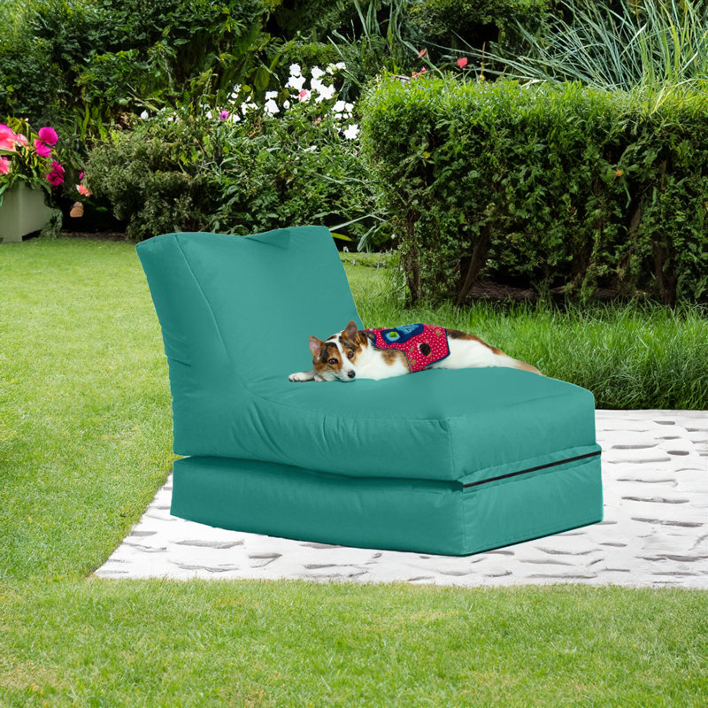 Fauteuil à billes et chaise longue en polyester