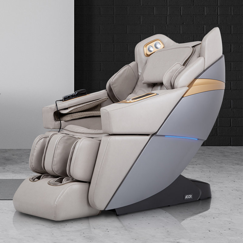Fauteuil de massage 3D Allure, Similicuir taupe