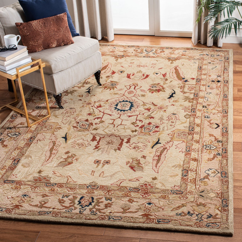 Tapis oriental en laine touffeté à la main Tingley, Rectangle 2 pi x 3 pi