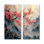 Arbre de fleurs de cerisier rose bleu en Chine