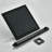 8 inch Wall Rainfall Shower Head Combo Black Shower Faucet Set with Mixer Valve