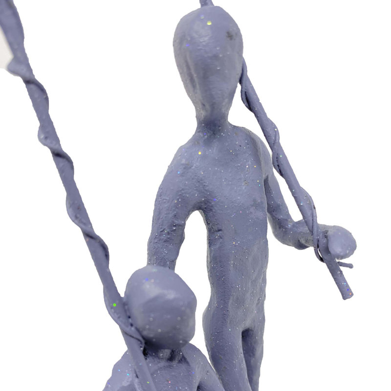 FISHING TRIP Figurine 21cm, Grey Shimmer